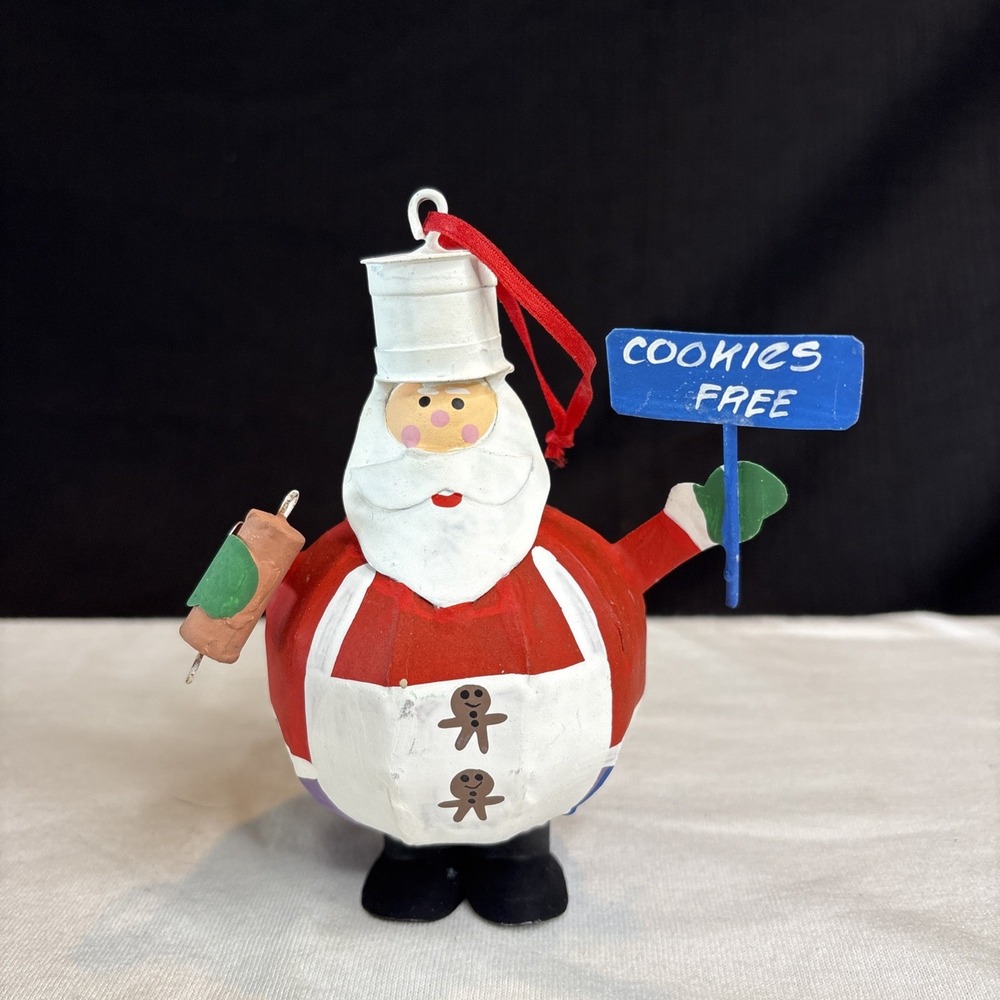 DANSK Baker Santa Christmas Ornament Xmas Cookies Claus Kringle Chocolate Chip